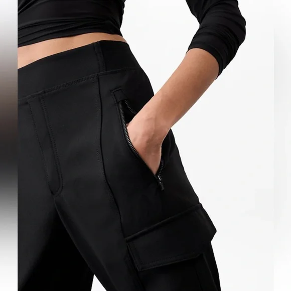 ATHLETA Endless High Rise Cargo Pant Jogger Black - Picture 5 of 14